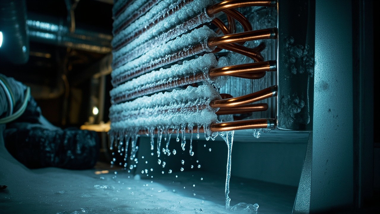 Iced Up Evaporator Coil in Denver – Expert Diagnosis and Permanent Solutions